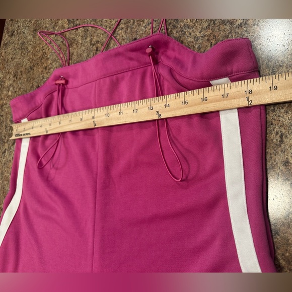 TCEC Romper Size Large Fuchsia Pull On Adjustable Toggle Spaghetti Straps - Picture 11 of 13